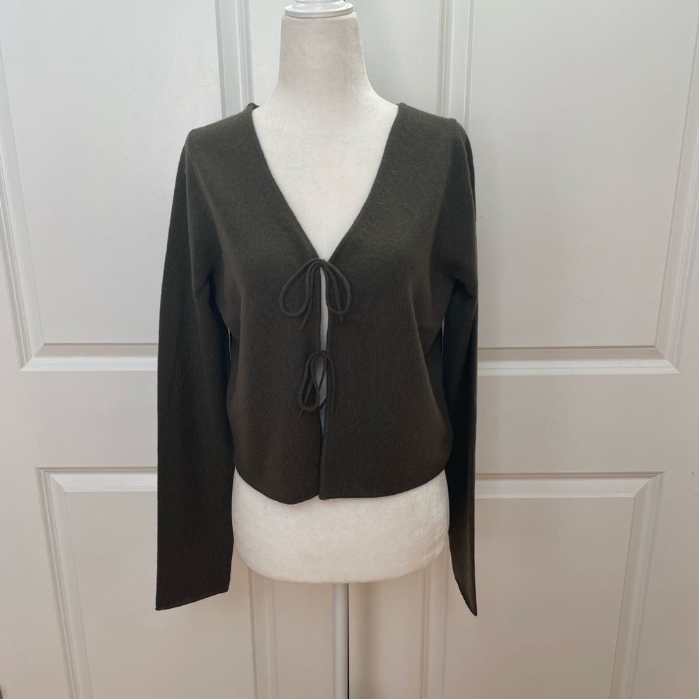 Tie-Front Cashmere Cardigan from NakedCashmere - Picture 5 of 11